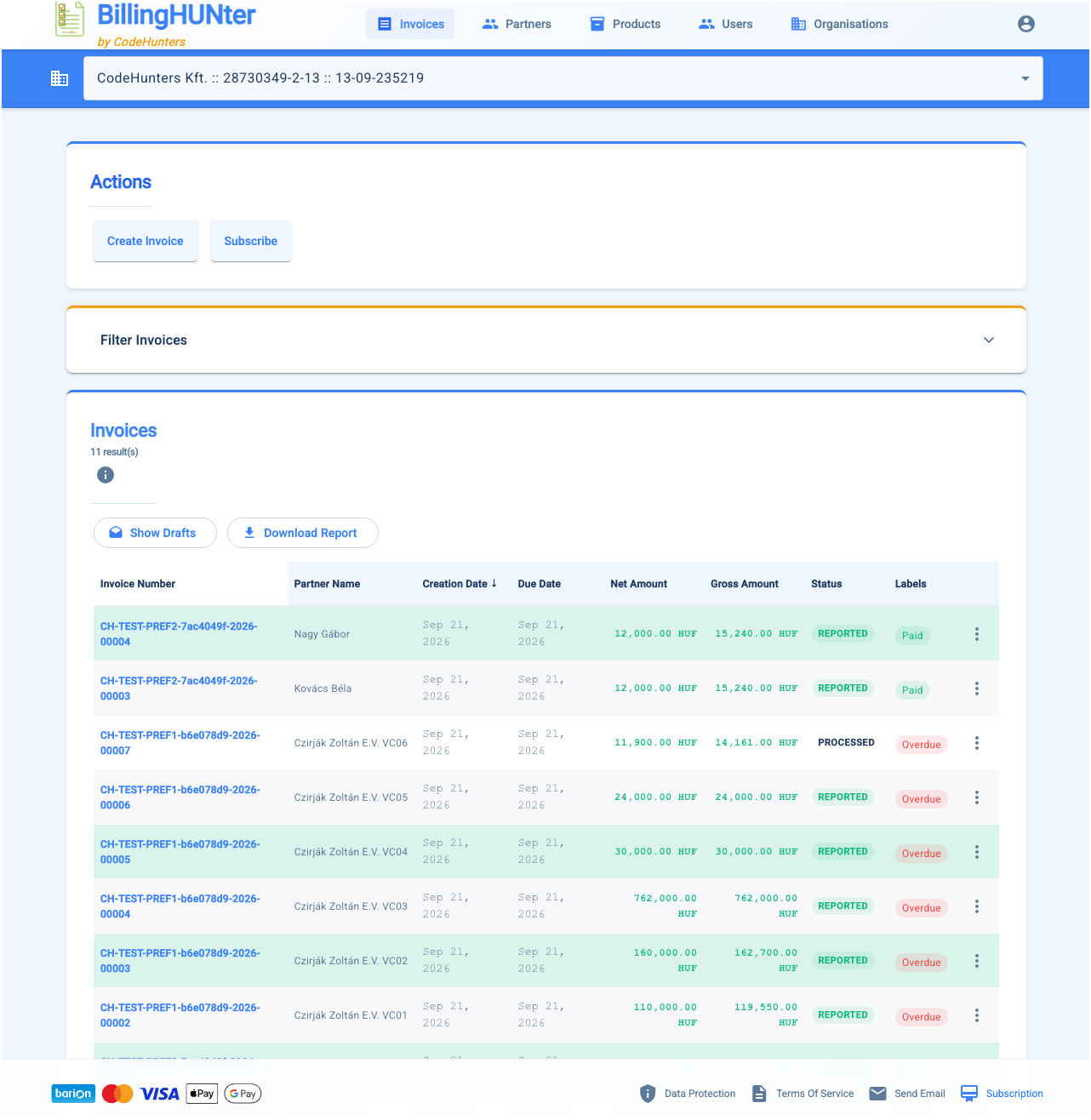 BillingHUNter — app screenshot 1